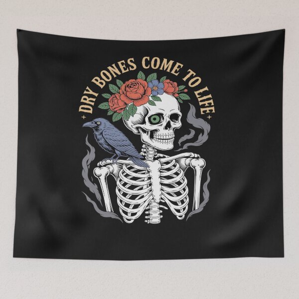 Item preview, Flower Skeleton Dry Bones Come To Life Floral designed and sold by Hofersofer.