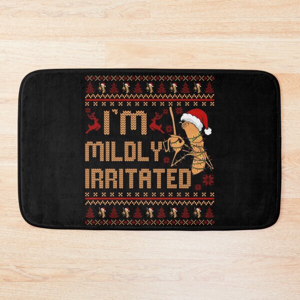 Item preview, Funny Mildly Irritated Shrimp Ugly Christmas Sweater With Festive Holiday Lights designed and sold by Nannythenimfa.