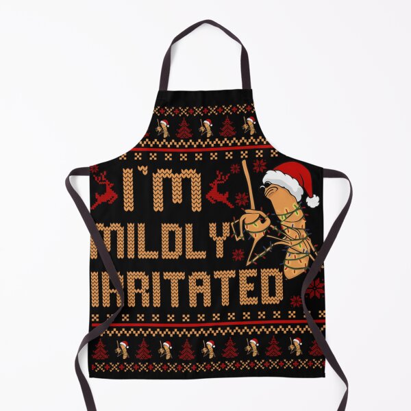 Item preview, Funny Mildly Irritated Shrimp Ugly Christmas Sweater With Festive Holiday Lights designed and sold by Nannythenimfa.