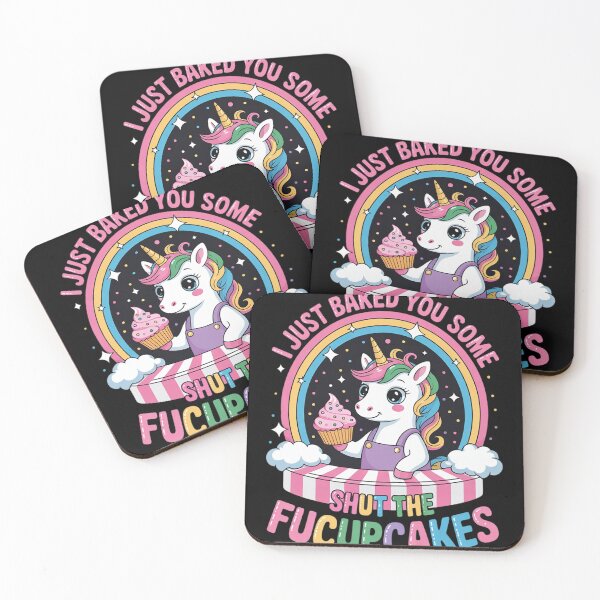 Item preview, I Just Baked You Some Shut the Fucupcakes Funny Unicorn  designed and sold by MyzoToyota.