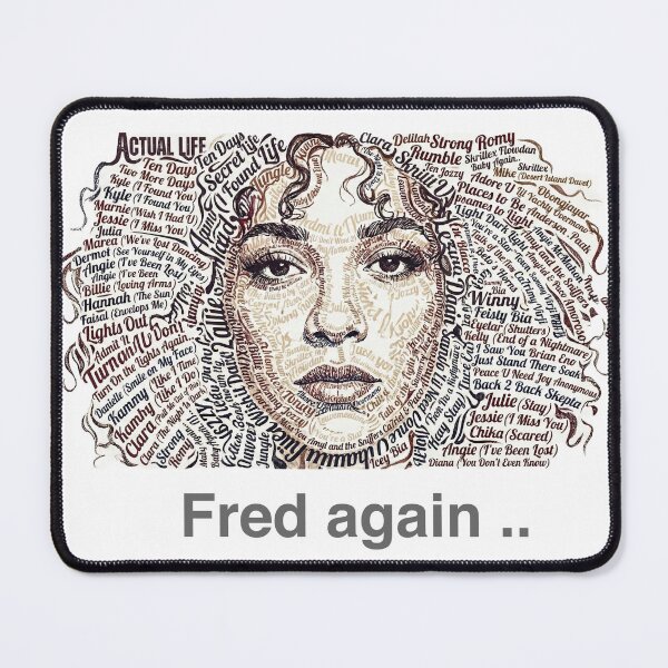 Item preview, Fred Again Typography designed and sold by Alex Mercer.