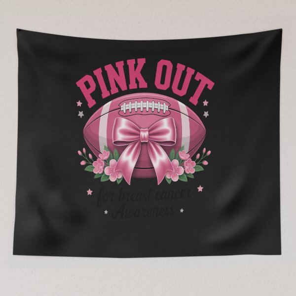Item preview, Football Pink Out Breast Cancer Awareness Pink Ribbon designed and sold by Hofersofer.