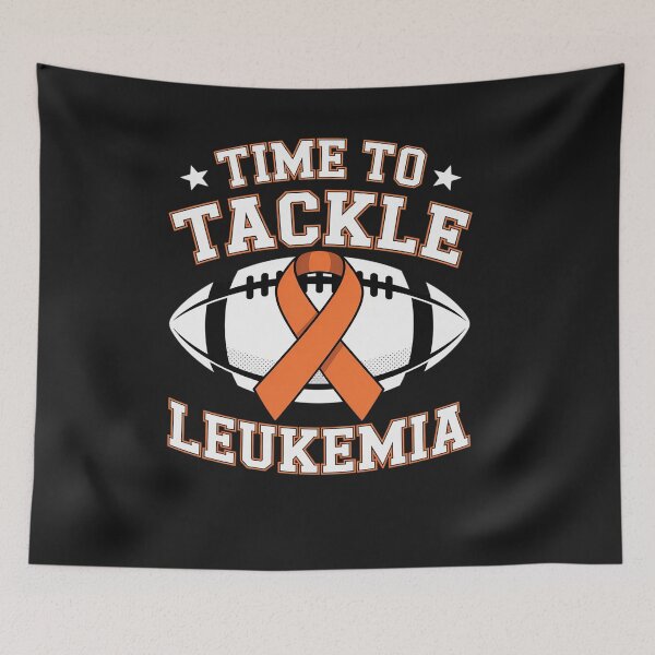 Item preview, Football Tackle Leukemia Cancer Awareness Ribbon designed and sold by Hofersofer.