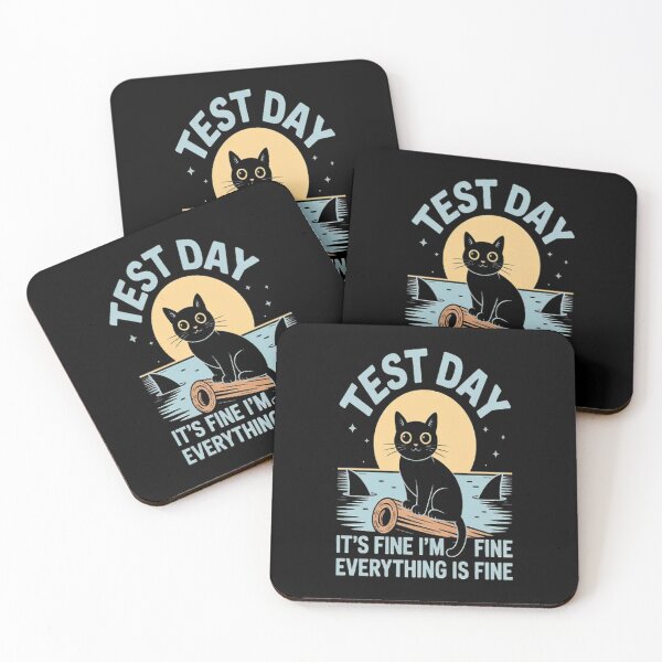 Item preview, Test Day It's Fine Student I'm Fine Cat Everything is Fine designed and sold by SignaturalGen.