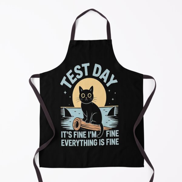 Item preview, Test Day It's Fine Student I'm Fine Cat Everything is Fine designed and sold by SignaturalGen.