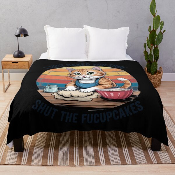 Item preview, I Just Baked You Some Shut The Fucupcakes Vintage Cat 1 designed and sold by MyzoToyota.