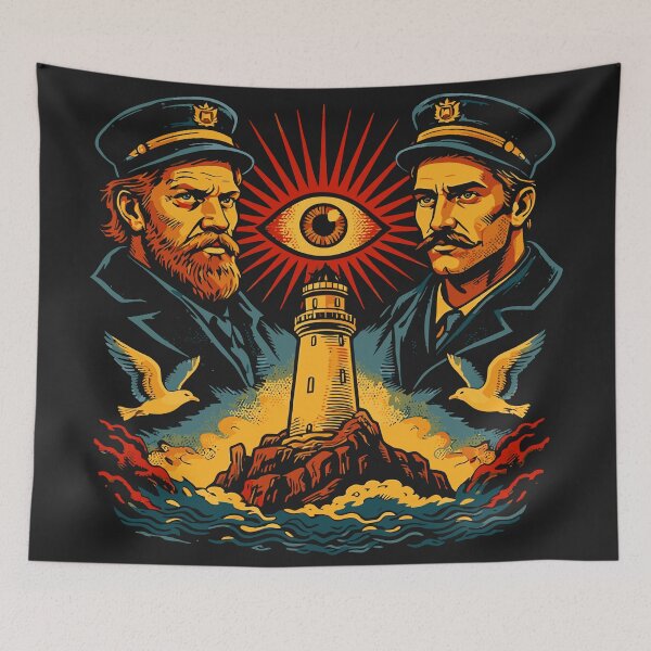 Item preview, Light House Keepers - Retro Horror Cinema  designed and sold by Teeseas Wave.
