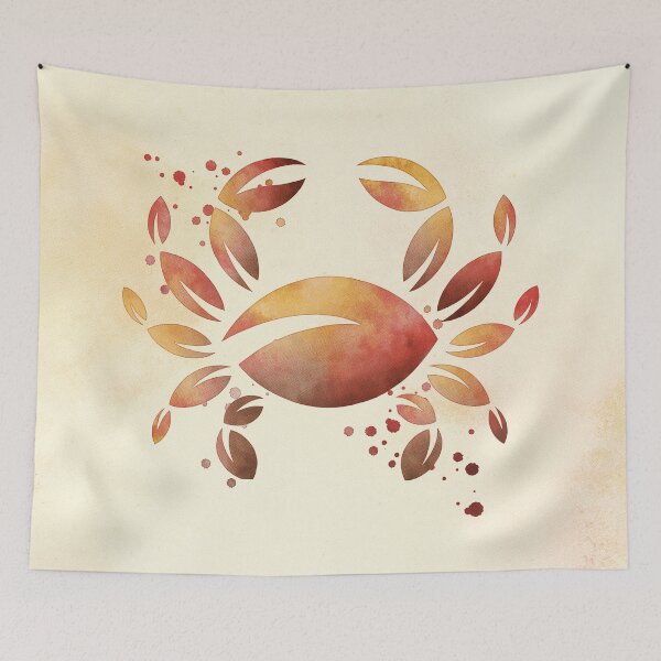 Item preview, CANCER SIGN - Glowing Leaves designed and sold by ArtFeel.