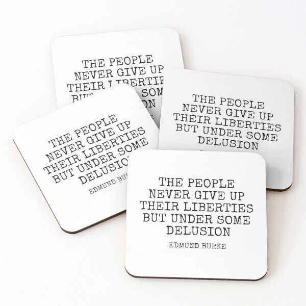 Item preview, Edmund Burke Philosophy Quotes - people never give up their liberties designed and sold by Inspirationmotivation.