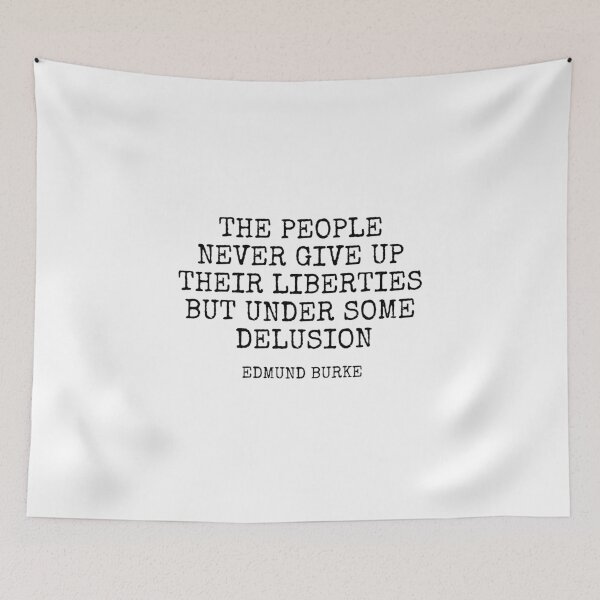 Item preview, Edmund Burke Philosophy Quotes - people never give up their liberties designed and sold by Inspirationmotivation.