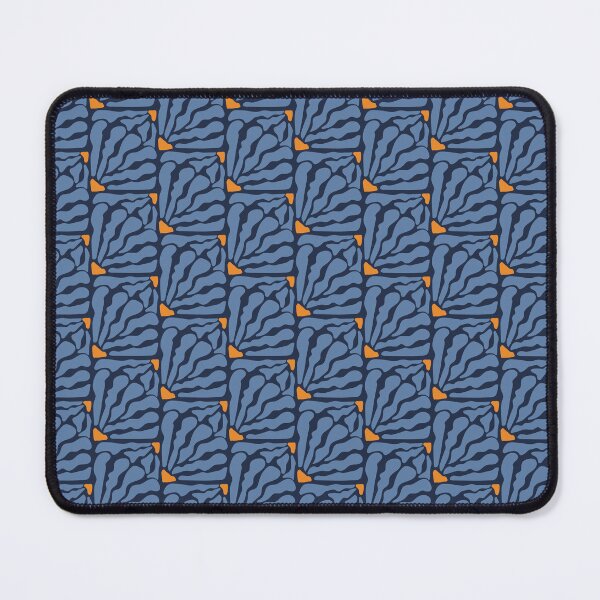 Item preview, Modern Abstract Organic Pattern – Blue & White on Deep Navy designed and sold by Cosmodoody.