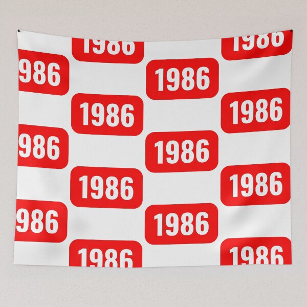 Item preview, 1986 Video Platform Style Logo – Retro Birthday & Anniversary Gift designed and sold by GlobalBoom.
