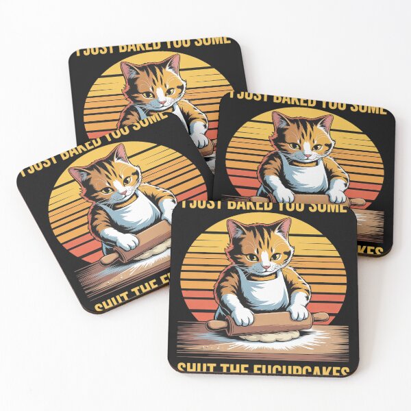 Item preview, I Just Baked You Some Shut The Fucupcakes Vintage Cat  designed and sold by MyzoToyota.