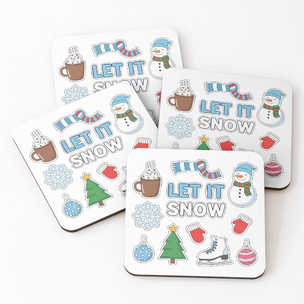 Item preview, Let It Snow Winter Sticker Pack designed and sold by graphicnew.