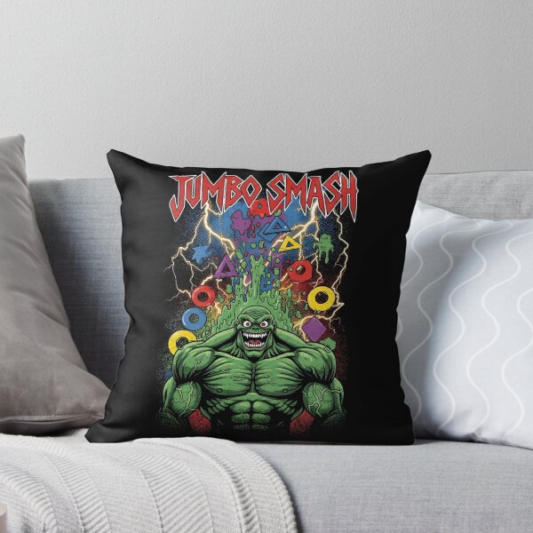 Item preview, Jumbo Smash Green Muscle Monster - Indie Mascot Horror Tee designed and sold by Harbor-Pixel.