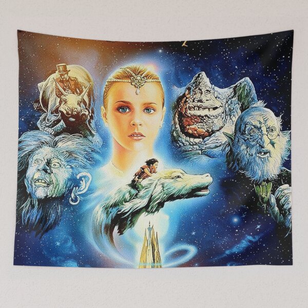 Item preview, 80s Classic Fantasy Realm Art | Luck Dragon & Empress Painting | Magical Quest Celestial Poster designed and sold by Art's Diner.