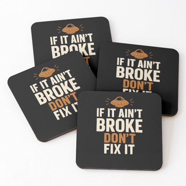 Item preview, Funny Handy Man Mechanic Quote, If It Ain't Broke designed and sold by Logiamerch.