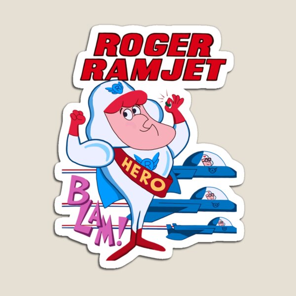 Item preview, Roger Ramjet Retro Cartoon Hero Art Gift For Vintage Animation Fans designed and sold by LennonKain.