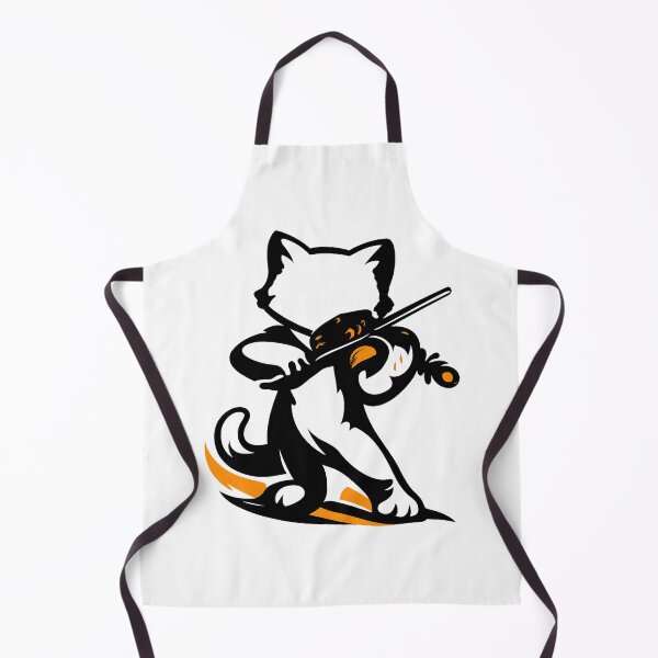 Item preview, cat playing a violin designed and sold by ZuToMi.