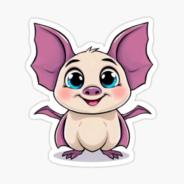 Item preview, Pallid Bat Cartoon – Sweet Nocturnal Bat Art designed and sold by MystiColo.