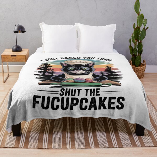 Item preview, I Just Baked You Some Shut The Fucupcakes Vintage Cat 1 designed and sold by MyzoToyota.