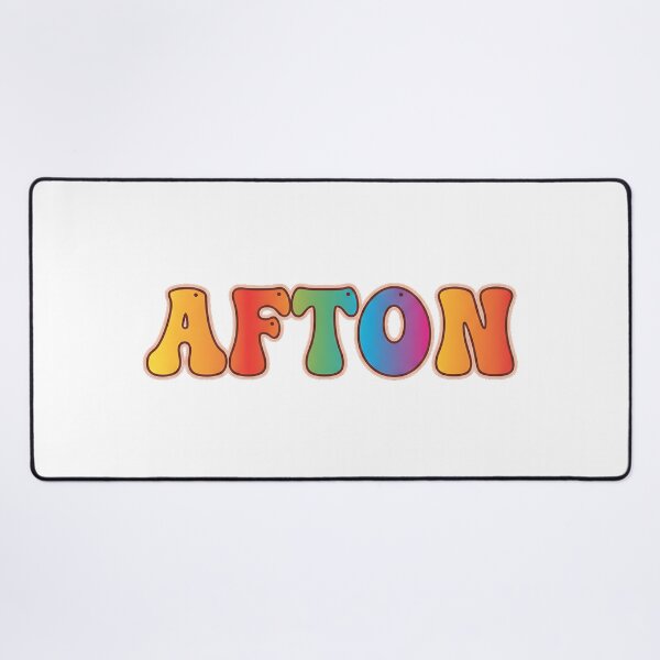 Item preview, ❤️ Afton Personalized Name Wavy Retro Shirt, Coffee Mug, Sticker Gift designed and sold by HelixPedia.
