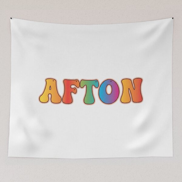 Item preview, ❤️ Afton Personalized Name Wavy Retro Shirt, Coffee Mug, Sticker Gift designed and sold by HelixPedia.