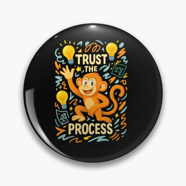 Item preview, Playful Monkey Chaos - Trust the Process designed and sold by MKreative Studio.