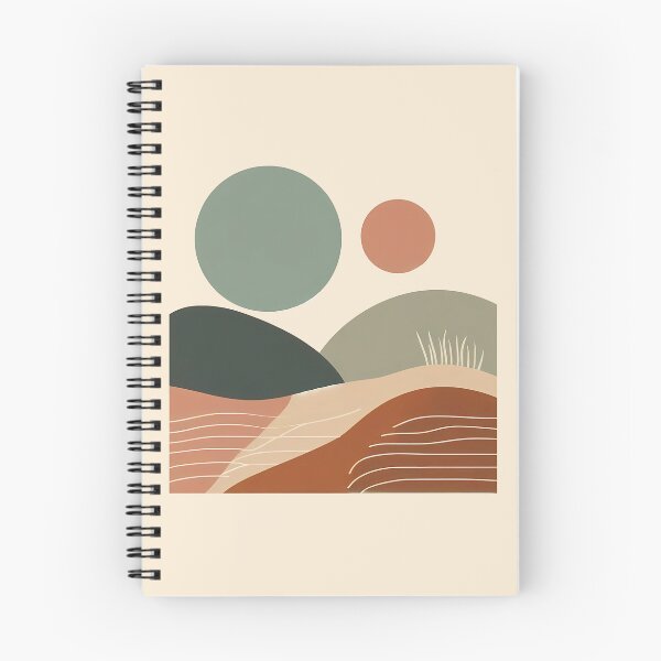 Item preview, Abstract Boho Landscape Rolling Hills designed and sold by PureBohoPrints.