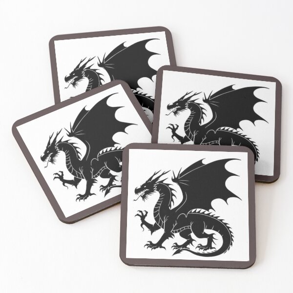Item preview, A black dragon with wings spread artwork  designed and sold by NivyasArtistry.