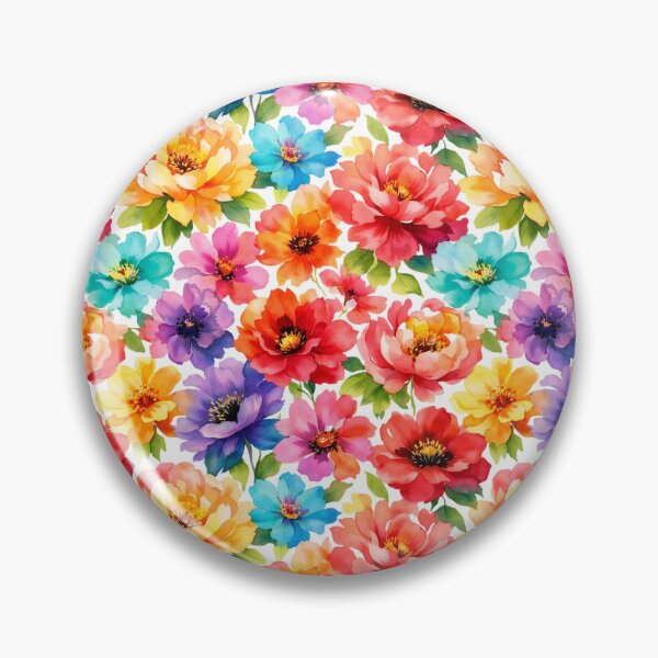 Item preview, Wild Spectrum Bloom – Lush Vibrant Floral Garden Pattern designed and sold by Velavue .