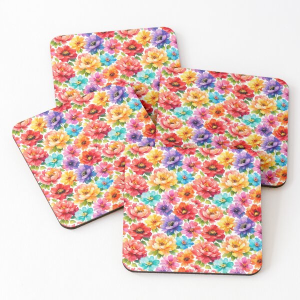 Item preview, Wild Spectrum Bloom – Lush Vibrant Floral Garden Pattern designed and sold by Velavue .