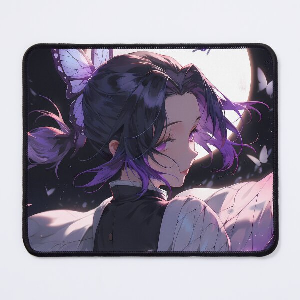 Item preview, Shinobu Kocho Demon Slayer Anime Girl Moonlight Butterflies designed and sold by thedarvills.