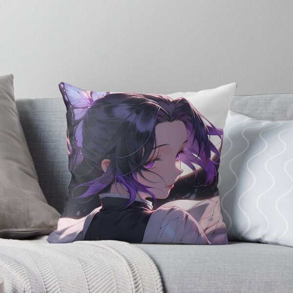 Item preview, Shinobu Kocho Demon Slayer Anime Girl Moonlight Butterflies designed and sold by thedarvills.
