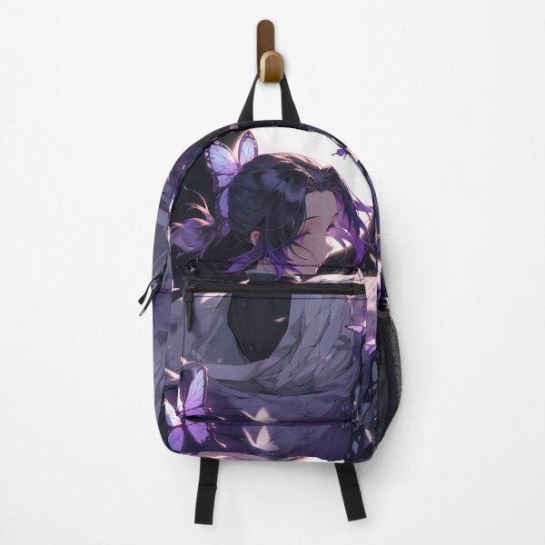 Item preview, Shinobu Kocho Demon Slayer Anime Girl Moonlight Butterflies designed and sold by thedarvills.