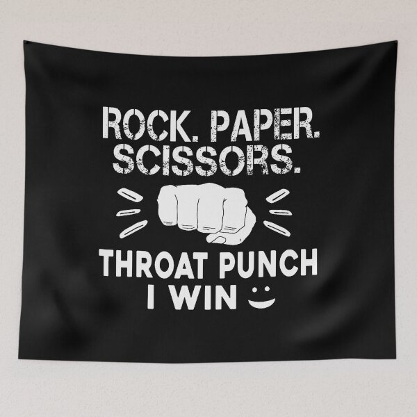 Item preview, Rock Paper Scissors Throat Punch I Win Holiday Present designed and sold by FernLela.