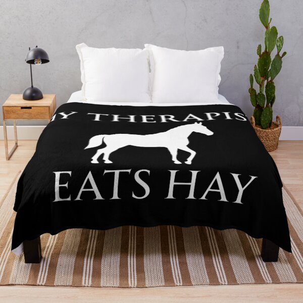 Item preview, My Therapist Eats Hay Funny Horse Humor Design designed and sold by tarzbol.
