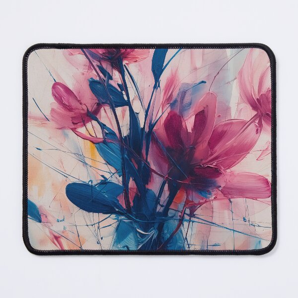 Item preview, Vibrant Pink and Blue Blossoms designed and sold by lautir.