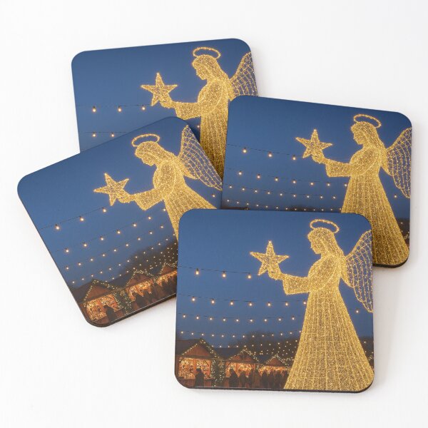 Item preview, Angels of light amidst Christmas market magic designed and sold by Sigtrix.