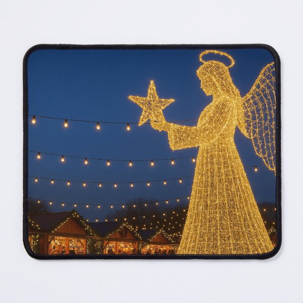 Item preview, Angels of light amidst Christmas market magic designed and sold by Sigtrix.