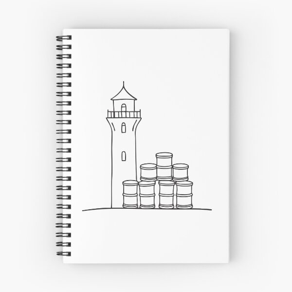 Item preview, A tower beside stacked barrels near a wall designed and sold by rasagamastore.