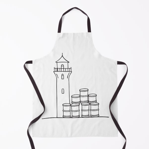 Item preview, A tower beside stacked barrels near a wall designed and sold by rasagamastore.