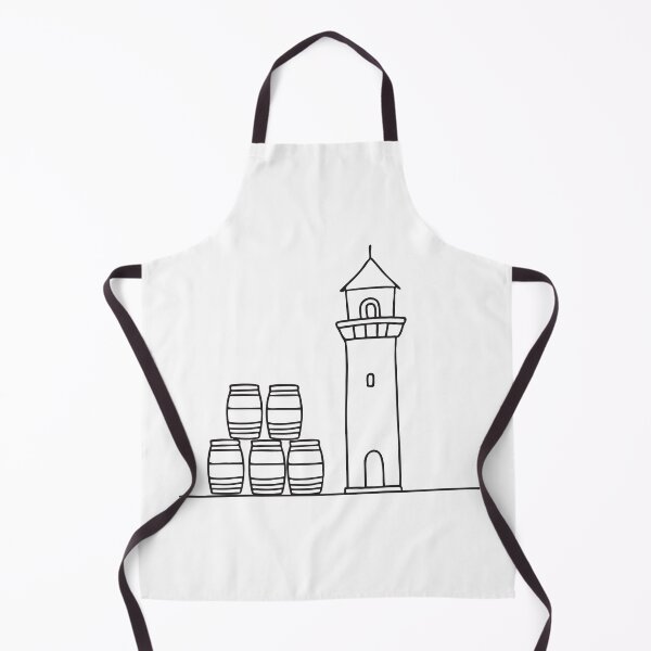 Item preview, A tower standing beside barrels stacked by the wall designed and sold by rasagamastore.