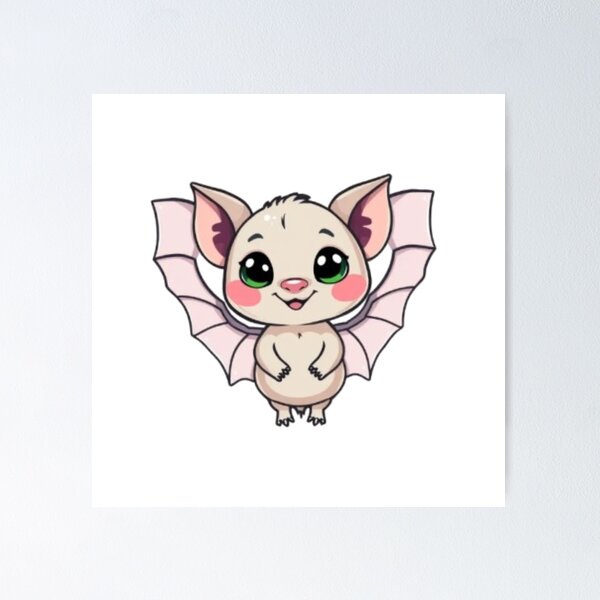 Item preview, Adorable Pallid Bat – Minimal Cute Bat Design designed and sold by MystiColo.