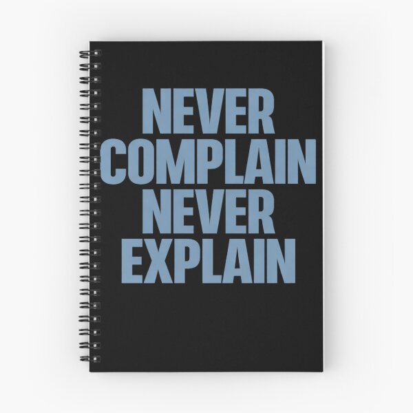 Item preview, Never Complain Never Explain – Bold Discipline Quote designed and sold by Hilal-Studio.
