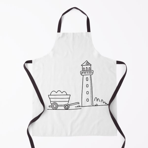 Item preview, A tower beside a broken cart resting on the field designed and sold by rasagamastore.