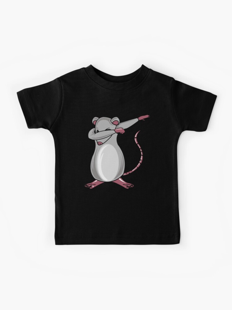 Dabbing Mouse Rat Kids T Shirt By Melsens Redbubble - poop tri mouse roblox