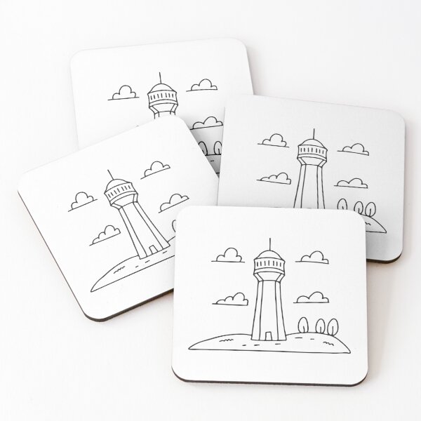 Item preview, A tower placed beside a hill in open daylight designed and sold by rasagamastore.