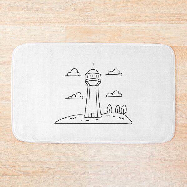 Item preview, A tower placed beside a hill in open daylight designed and sold by rasagamastore.