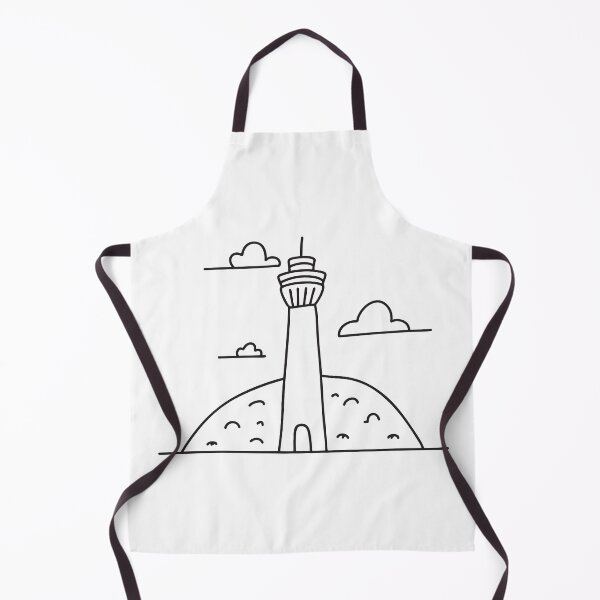 Item preview, Una torre al lado de una colina con un fondo de cielo despejado. designed and sold by rasagamastore.